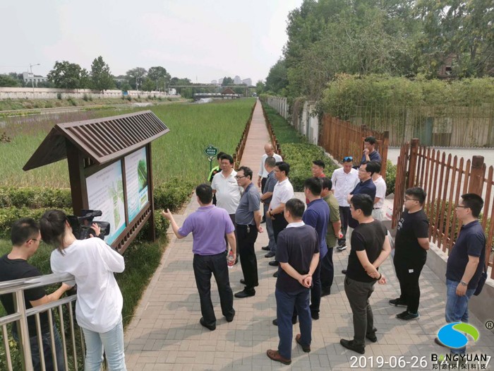 天津市水务局领导视察海绵城市建设项目