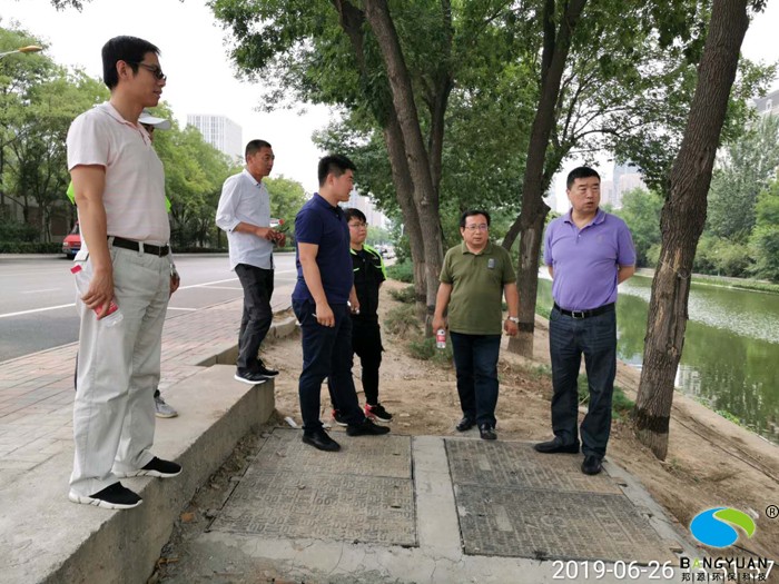 天津市水务局领导视察海绵城市建设项目